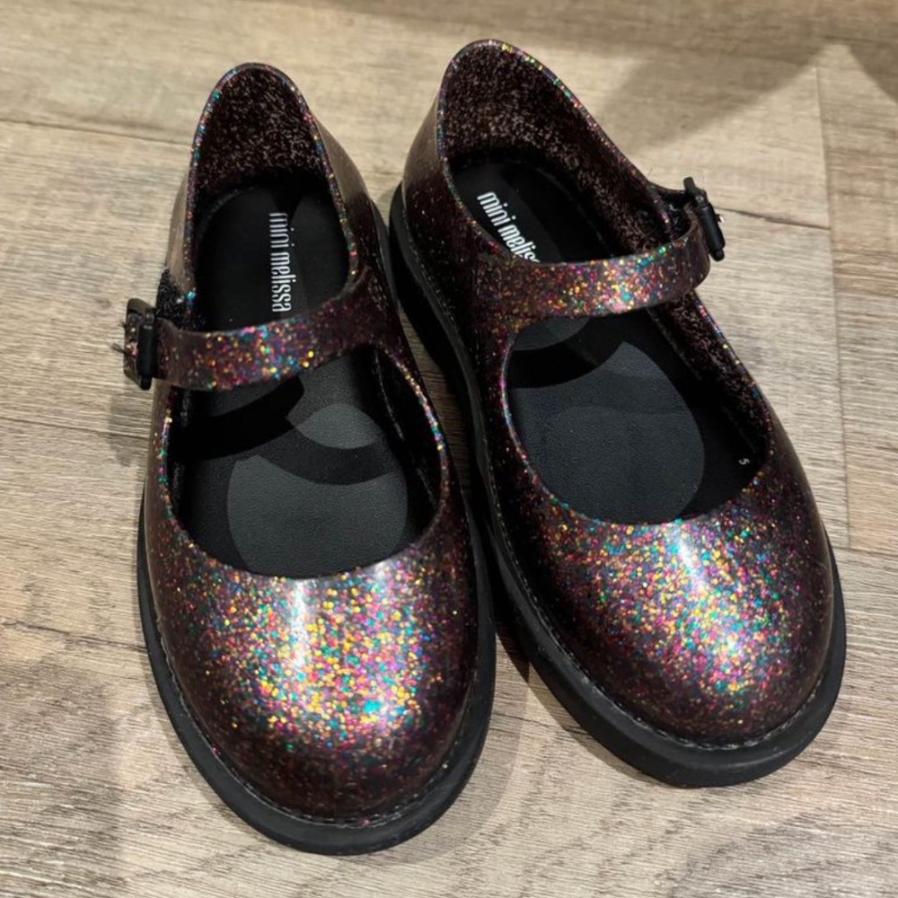 Mini Melissa Glitter Mary Jane size 10 toddler